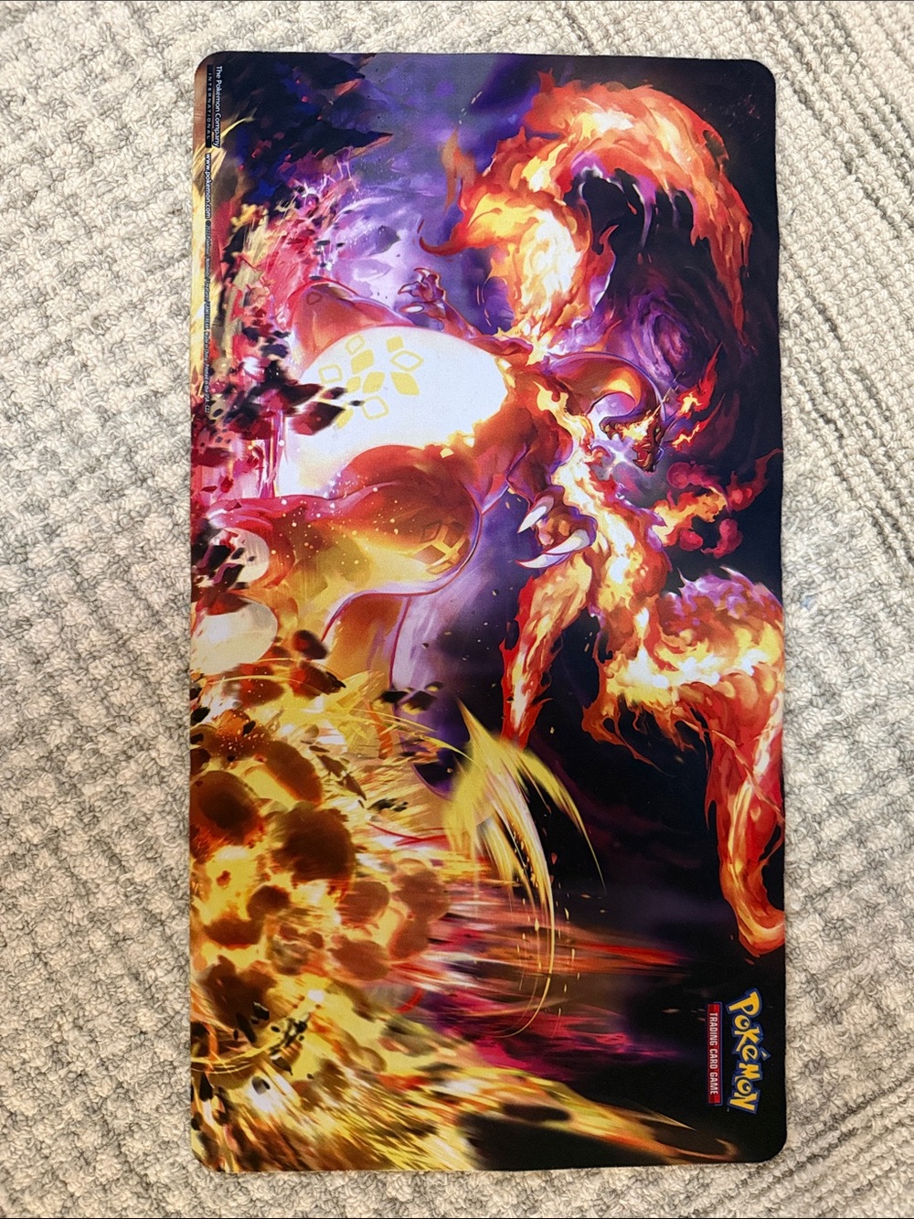 Pokemon trading card mat